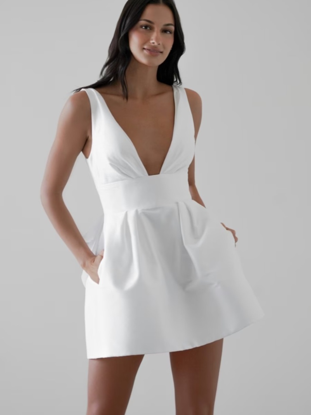 By Watters Muffin White Mini Dress Size 0